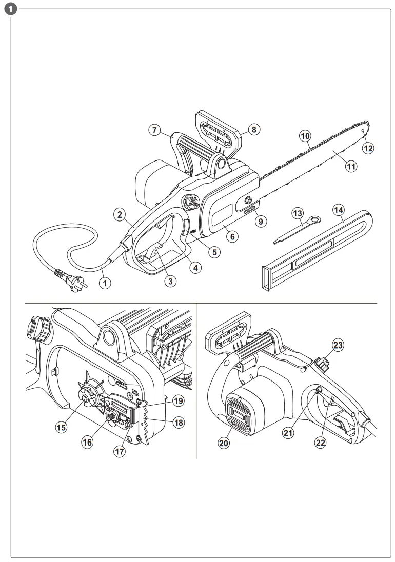 MEEC TOOLS 010576 Electric Chainsaw - 1