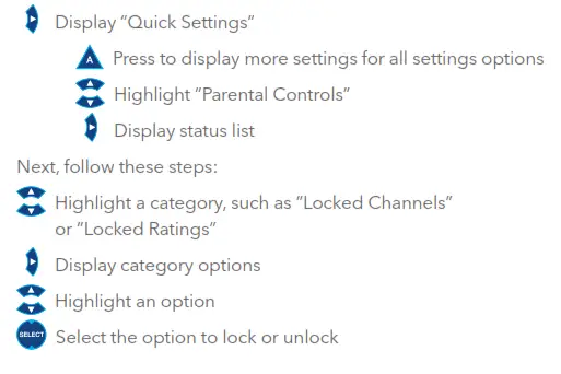 Customize Parental Control Settings