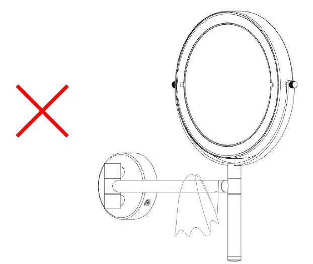 HOMEDEPOT 761016694491 Round Stainless Steel Framed 1X-10X Double-Sided and 360 Degree Swivel Wall Bathroom Vanity Mirror 04