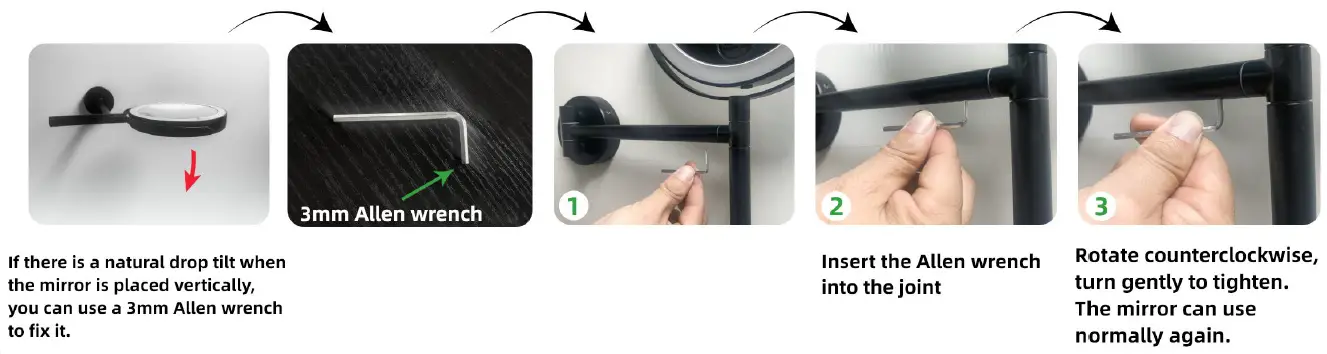 HOMEDEPOT 761016694491 Round Stainless Steel Framed 1X-10X Double-Sided and 360 Degree Swivel Wall Bathroom Vanity Mirror 11