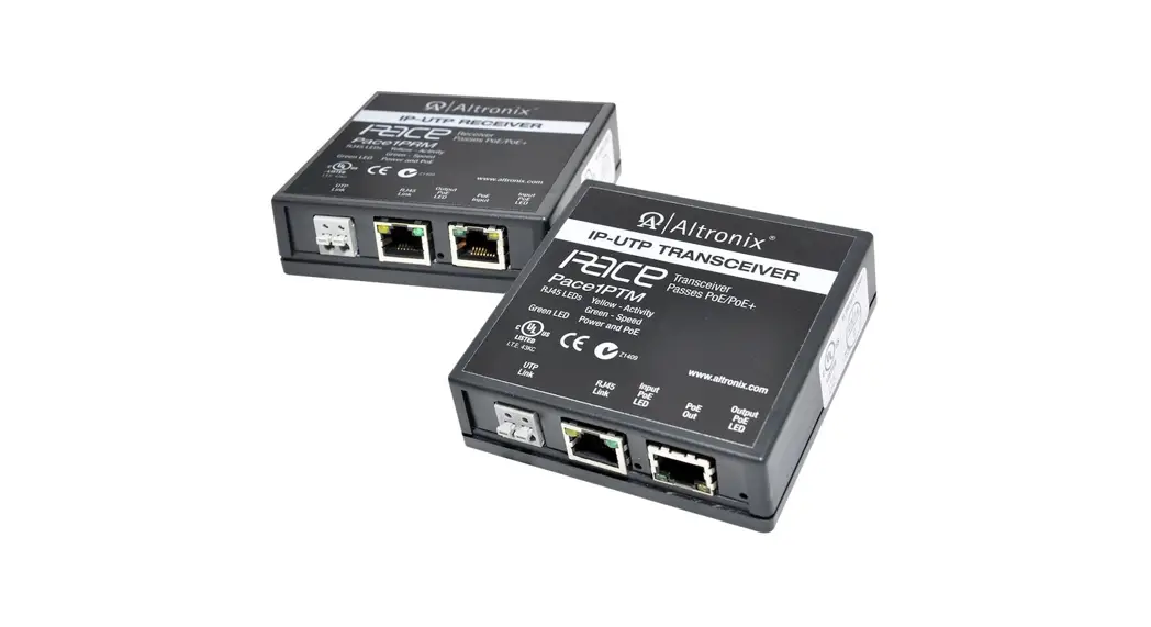 Altronix Pace1prmt Ip And Poe+ Over Extended Distance Kit Installation Guide