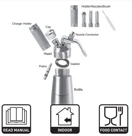HENDI Cream Whipper - 1
