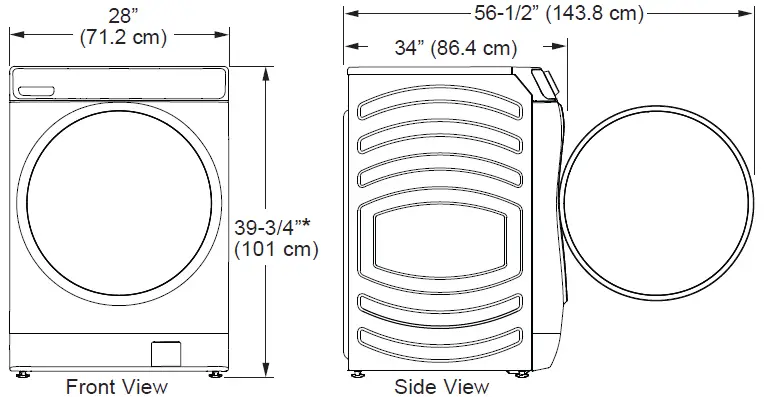 GE APPLIANCES Smart Front Load ENERGY STAR® Steam Washer with SmartDispense 33