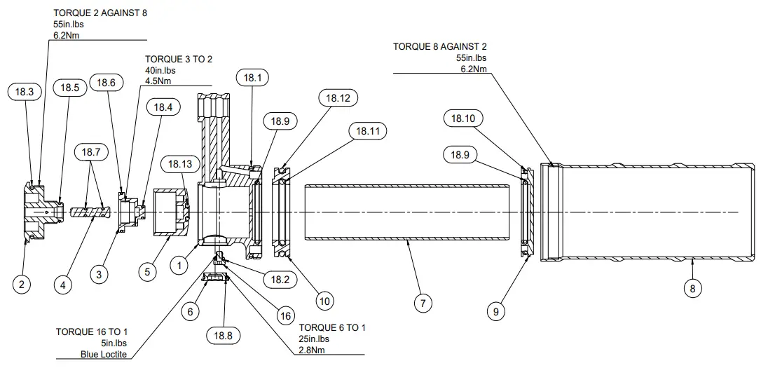 vorsprung FORK AIR Spring Upgrade Kit - EXPLODED VIEW1