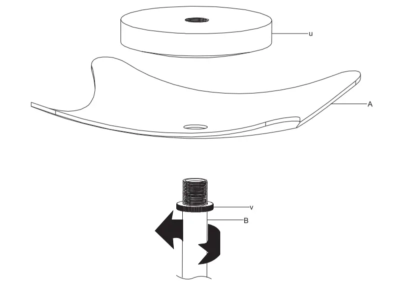alza ergo APW-EGSM310B Audio Mount FIG 2