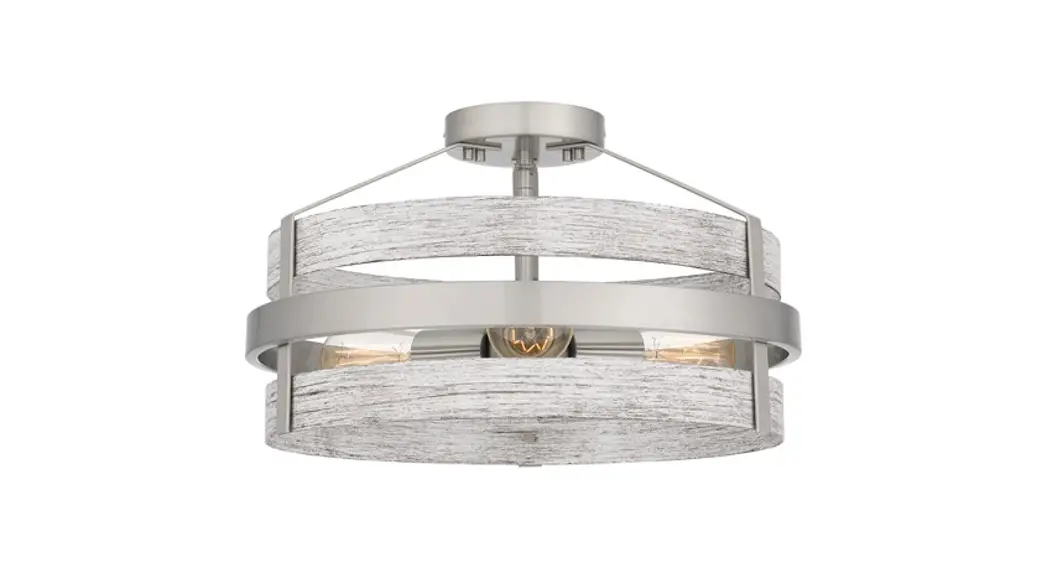 Quoizel Gdn1716bn Brushed Nickel Semi-flush Mount Ceiling Light Installation Guide