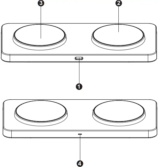 Chargers M15 2in1 Magnetic Wireless Charring Pad-fig2
