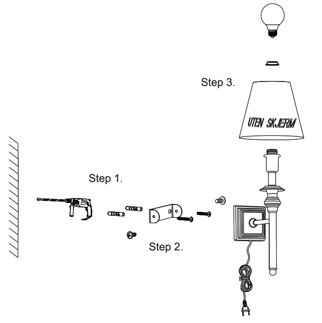 NOVA LIFE Sander Interior Wall Lamp - figure 2