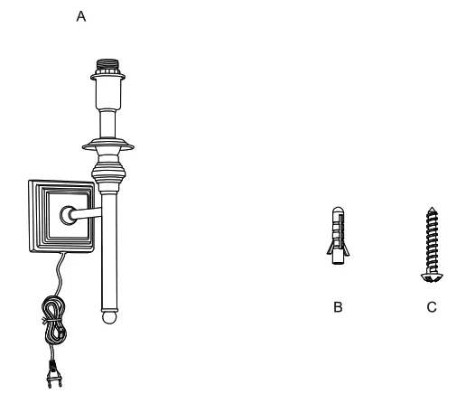NOVA LIFE Sander Interior Wall Lamp - figure 3