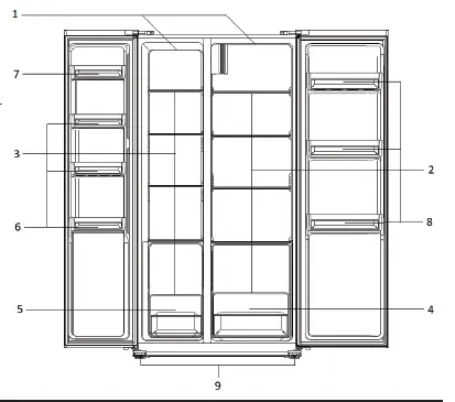 DOMO-DO99503S-Side-by-Side-American-Fridge-1