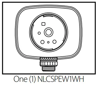 NICOR NLCSPEW1WH NLC Wireless End Mount PIR Daylight Sensor -