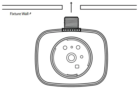 NICOR NLCSPEW1WH NLC Wireless End Mount PIR Daylight Sensor - inside the knockout
