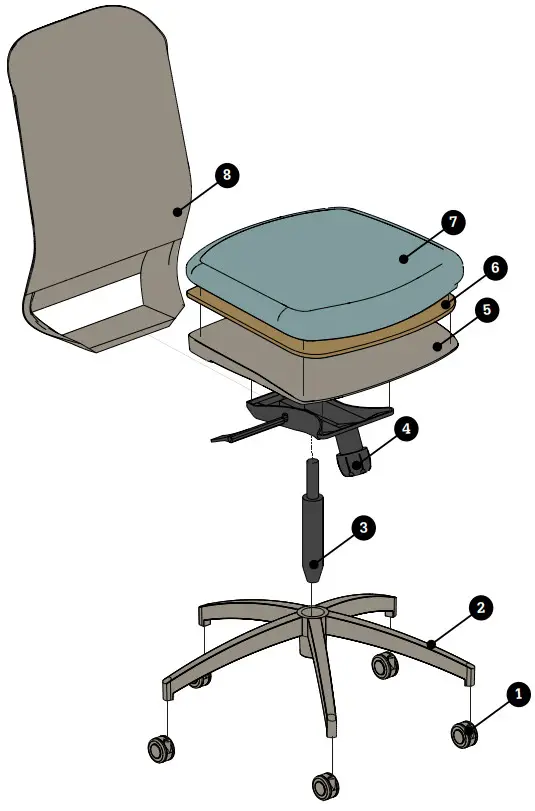 LINEA TEKNA Professional Chair - Figure 11