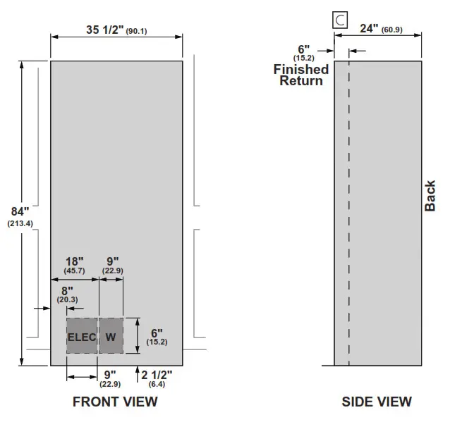 MONOGRAM ZIC363IPVRH 36 Inch Integrated Bottom Freezer Refrigerator - SINGLE INSTALLATION