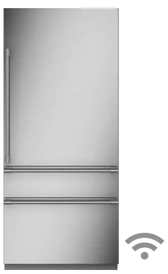 MONOGRAM ZIC363IPVRH 36 Inch Integrated Bottom Freezer Refrigerator