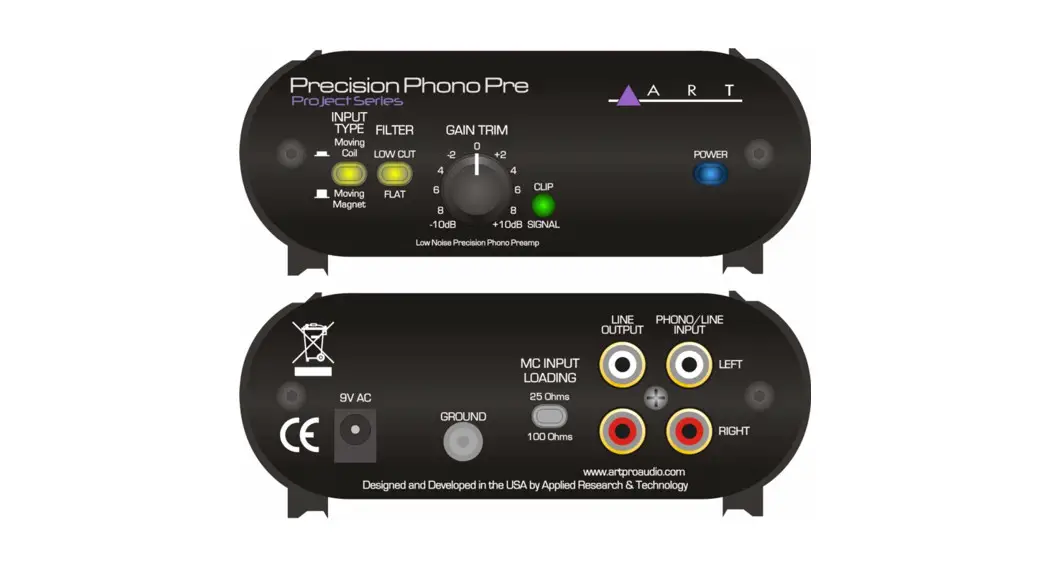 Art Project Series Precision Phono Pre User Manual Art Project Series Precision Phono Pre User Manual