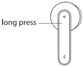 GUTWST82 Wireless Bluetooth Earbuds User Reject Call