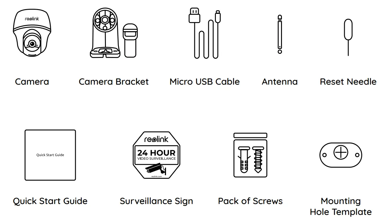 reolink Argus PT, PT Pro 4MP PIR Sensor Camera fig 1