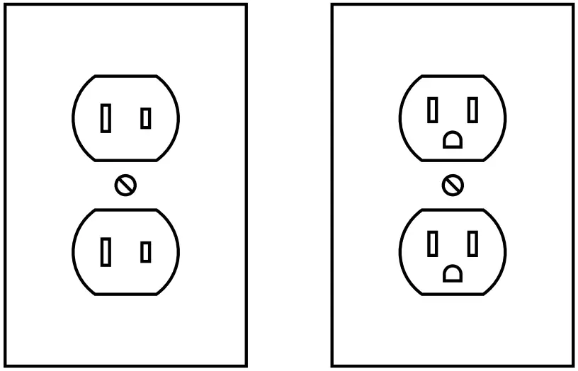 Outlets for 2-Prong Plug
