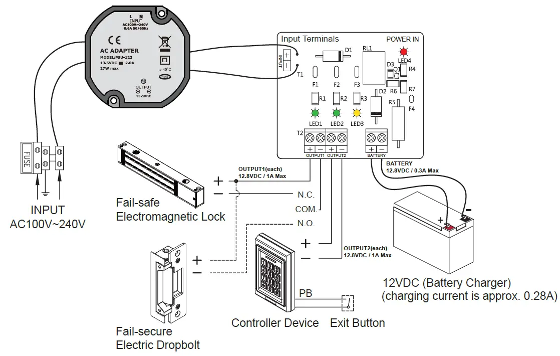 GIANNI PSC-122B Power Supply Adapter 01