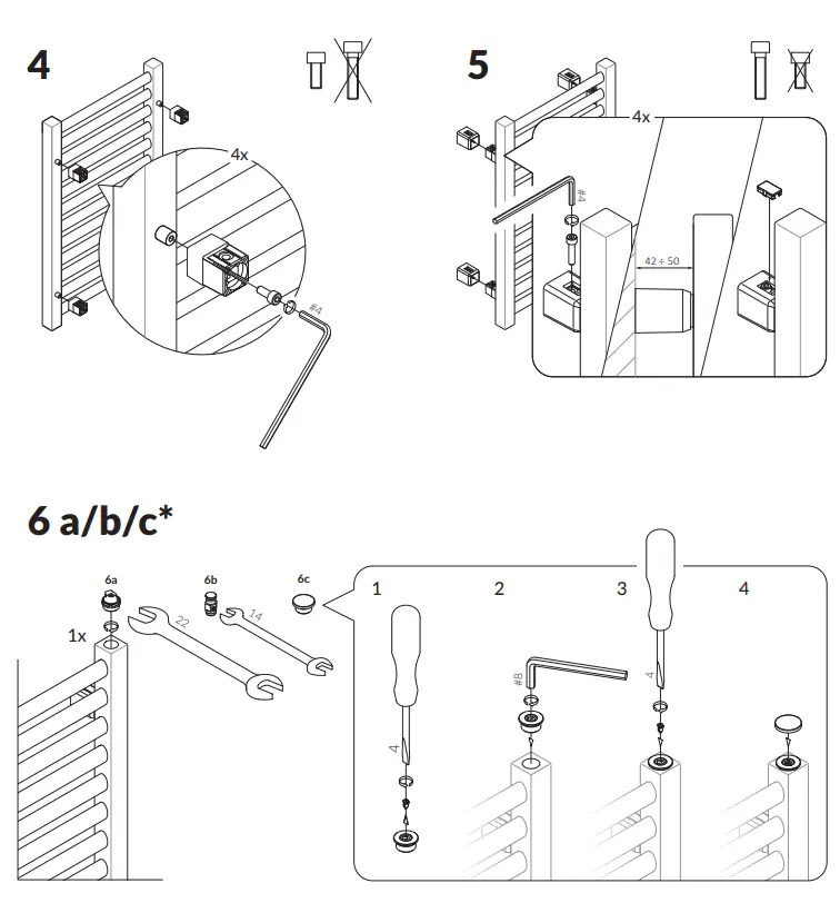 TERMA 1899BTU Angus Radiator - Fig 1
