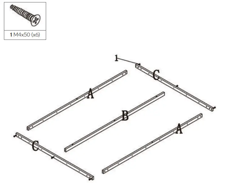 kogan OVPARKEBSBA Parker Bed - ASSEMBLY