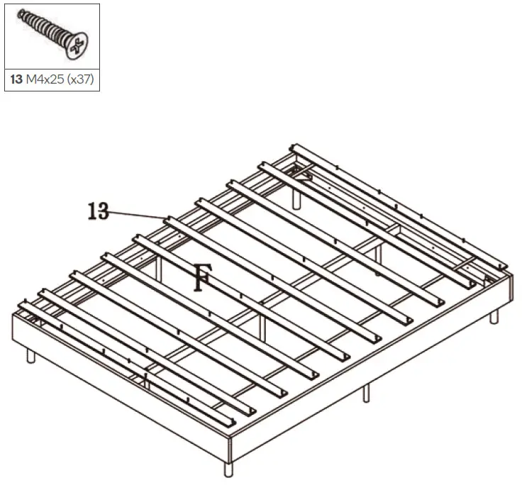 kogan OVPARKEBSBA Parker Bed - Step 5