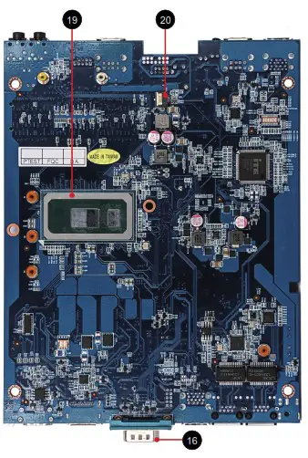 Shuttle DS20U Series Celeron 5205U Barebone - Motherboard Illustration 2