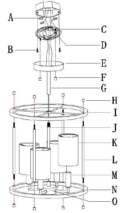 Uolfin 5069554 12.5 Inch Incandescent Semi-flush Mount Light 2