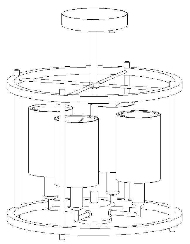 Uolfin 5069554 12.5 Inch Incandescent Semi-flush Mount Light