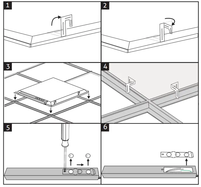 SUNLITE 85498-SU 50W Backlit LED Flat Ceiling Panel Light - 2