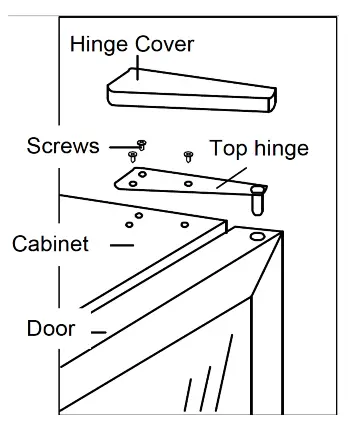 Whynter 124 Bottle Freestanding Wine Cabinet Refrigerator - REVERSING THE DOOR SWING