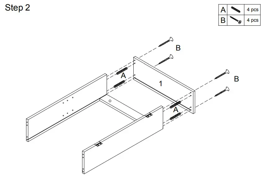 GYMAX GYM05288 Wall Mirror Cabinet - Step 2