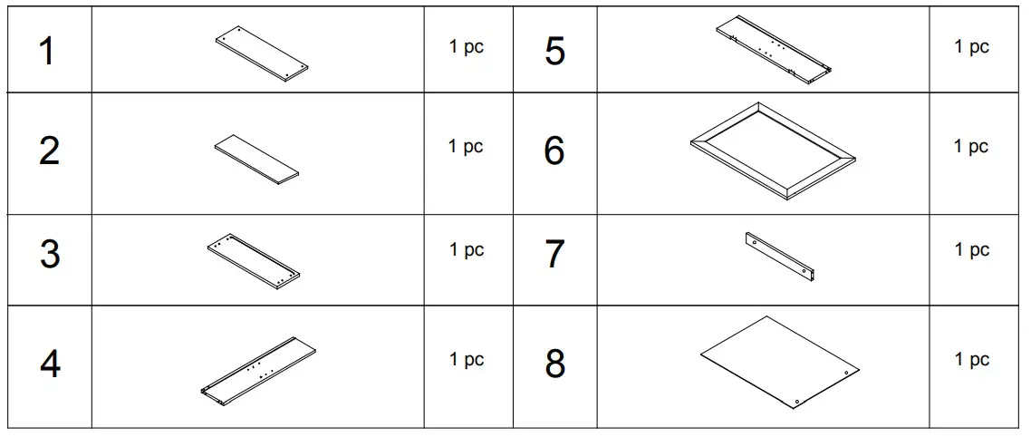 GYMAX GYM05288 Wall Mirror Cabinet - Table1