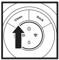 Shark RV2000WDBRN VACMOP Wet Dry Robot Floor Cleaner - BUTTONS AND INDICATOR LIGHTS 2