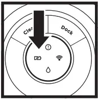 Shark RV2000WDBRN VACMOP Wet Dry Robot Floor Cleaner - BUTTONS AND INDICATOR LIGHTS 4