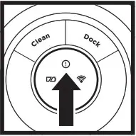 Shark RV2000WDBRN VACMOP Wet Dry Robot Floor Cleaner - BUTTONS AND INDICATOR LIGHTS 6