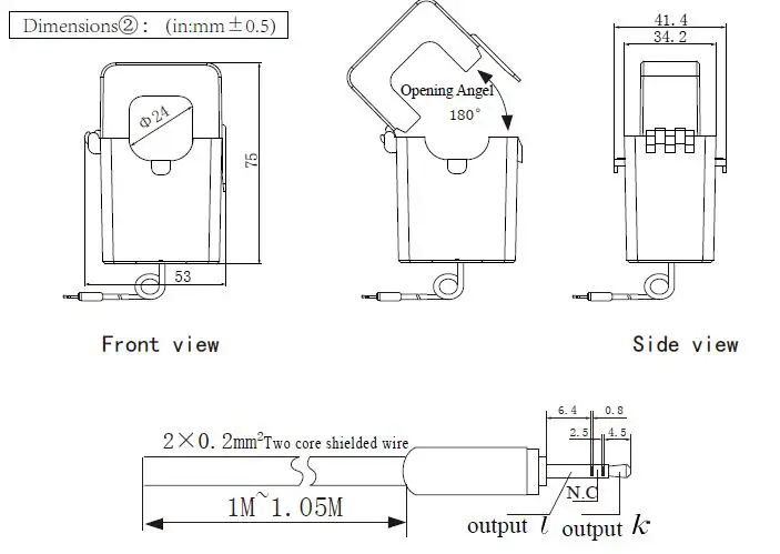 YHDC-SCT024TSL-24mm-Diameter-Split-Core-Current-Transformer-9
