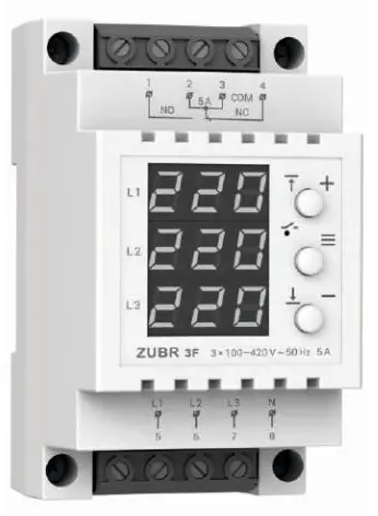 ZUBR 3F Three Phase Voltage Relay