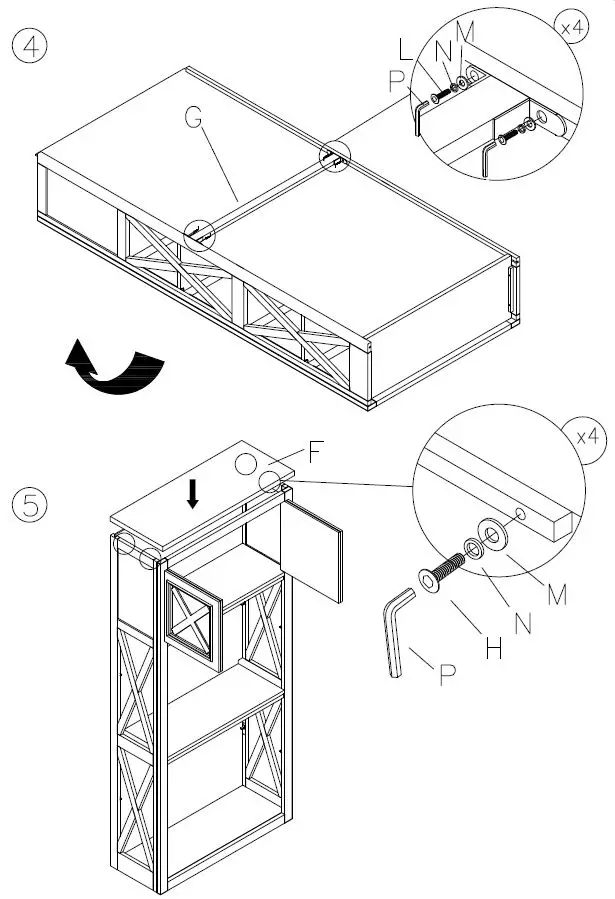 ASHLEY-H736-17-Furniture-Tyler-Creek-Large-Bookcase-4