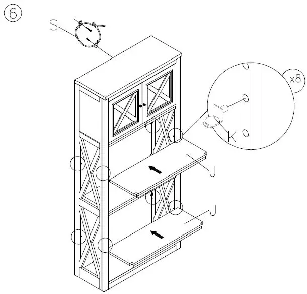 ASHLEY-H736-17-Furniture-Tyler-Creek-Large-Bookcase-5