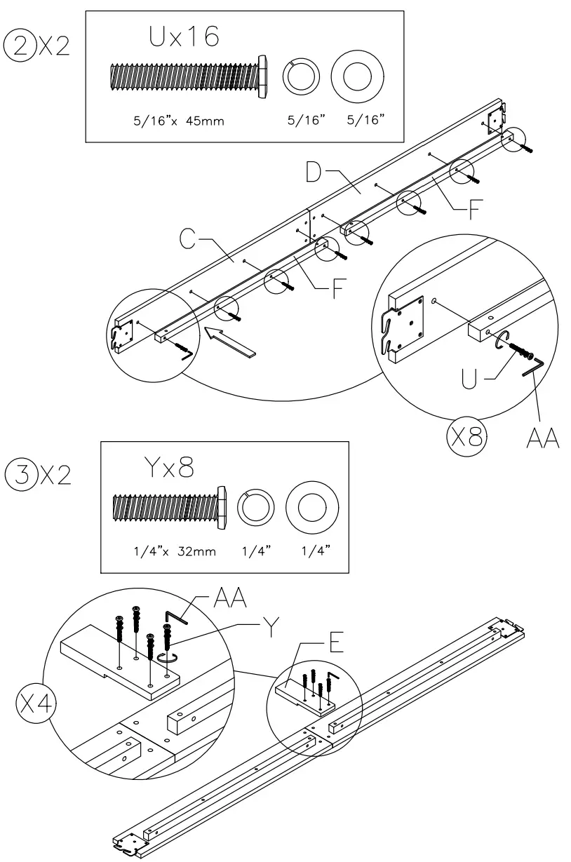 ASHLEY B434 81 Hollentown Queen Panel Bed - FIG5