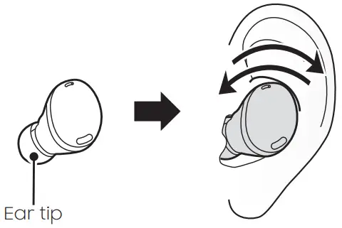 SAMSUNG GH68-52968A Galaxy Buds Pro -Wearing your device