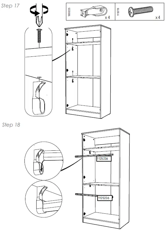 CuddleCo Enzo Door 2 Double Wardrobe 12