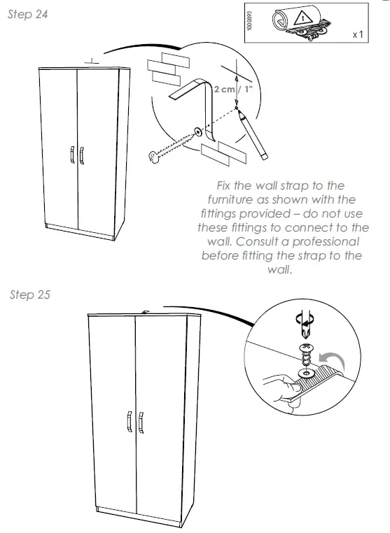 CuddleCo Enzo Door 2 Double Wardrobe 16