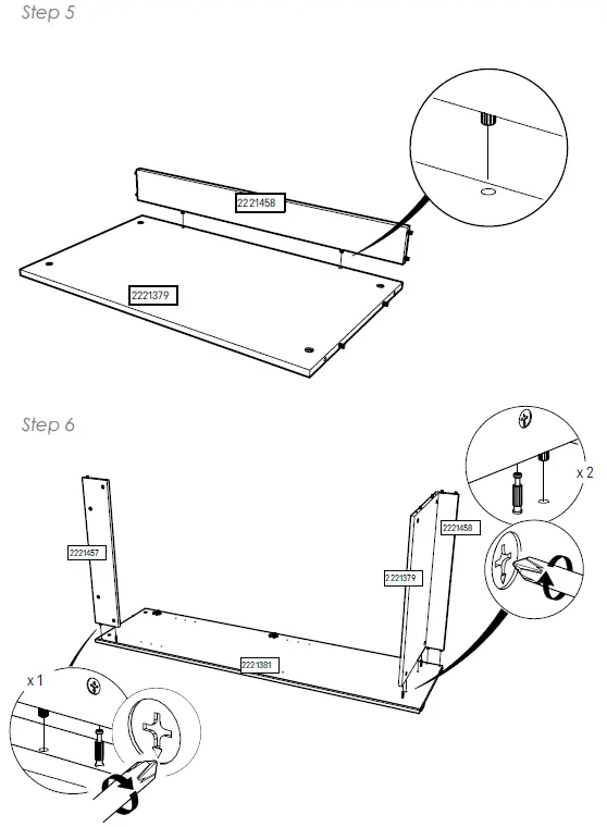 CuddleCo Enzo Door 2 Double Wardrobe 6