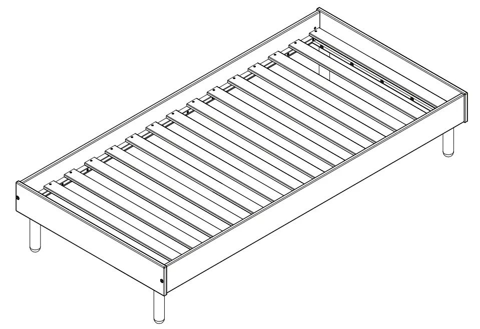 habitat 4746841 Eden Single Platform Bed Frame