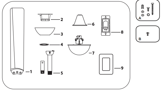 minkaAire F833-WH Kewl Ceiling Fan - fig
