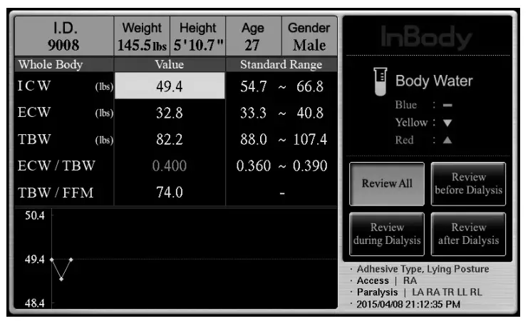 InBody S10 Body Water Analyzer-Home Screen4
