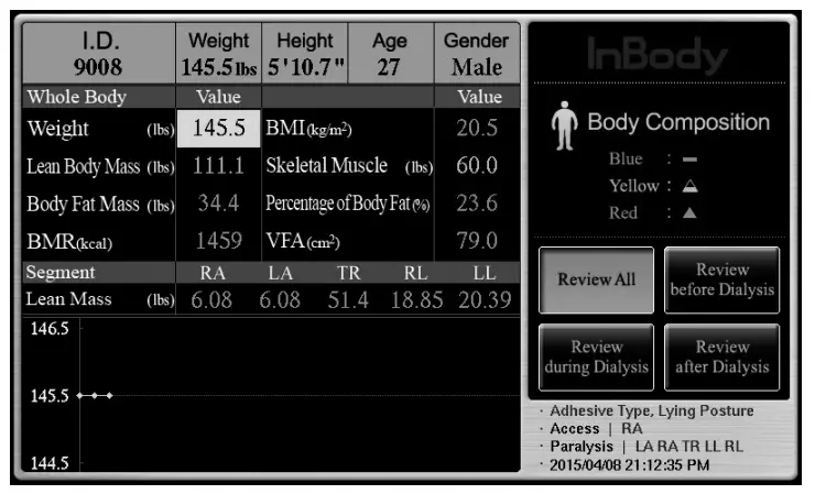 InBody S10 Body Water Analyzer-Home Screen5